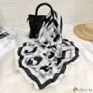 Simple satin silk scarf women spring and summer decorative large square scarf thin section shawl sca