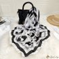 Simple satin silk scarf women spring and summer decorative large square scarf thin section shawl sca