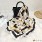 Simple satin silk scarf women spring and summer decorative large square scarf thin section shawl sca