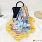 Spring and summer new satin printing 90cm square scarf simulation silk twill female large square sca