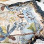 Spring and summer new satin printing 90cm square scarf simulation silk twill female large square sca