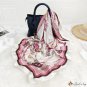 The new spring silk scarf classic chain simulation silk scarf shawl female beach scarf printing squa