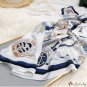 The new spring silk scarf classic chain simulation silk scarf shawl female beach scarf printing squa