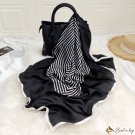 90cm square scarf female simple printing silk scarf simulation silk satin large shawl scarf thin sec