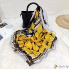 Silk scarf large square scarf simulation silk scarf female spring and autumn shawl paragraph silk sa