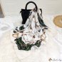 New simple printing small silk scarf female simulation silk satin chiffon large square scarf shawl s
