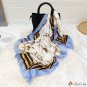 New simple printing small silk scarf female simulation silk satin chiffon large square scarf shawl s