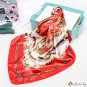 Spring and autumn new four seasons large square scarf printing silk scarf female satin silk scarf