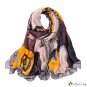 Spring and summer new satin Maqun print long scarf women shawl Mother's Day time