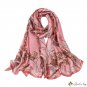 Spring and autumn new simulation silk satin printing long scarf female seaside silk scarf