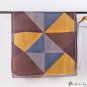 Spring new satin silk scarf women's print color blocking print shawl Mother's Day long scarf