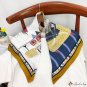 Small square scarf illustration silk scarf female print scarf