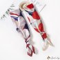 New small silk scarf satin printed square scarf