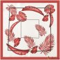 Spring and summer new small square scarf leaves breathable satin silk scarf refreshing multi-color s