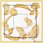 Spring and summer new small square scarf leaves breathable satin silk scarf refreshing multi-color s