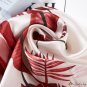 Spring and summer new small square scarf leaves breathable satin silk scarf refreshing multi-color s
