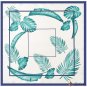 Spring and summer new small square scarf leaves breathable satin silk scarf refreshing multi-color s