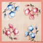 Spring satin printing small square scarf simulation silk printing small silk scarf neck scarf