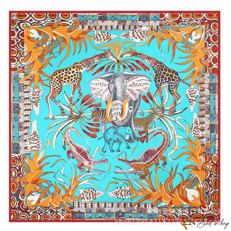 Spring, summer, autumn and winter vacation shawl scarf silk scarf silk twill large square scarf fema