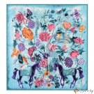 ScarfEBAY new 130cm large square scarf Muslim scarf silk scarf vacation travel sun screen shawl