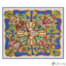 Section 130cm twill silk scarf vacation beach scarf scarf
