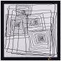 eaby mulberry silk scarf women black and white back to the pattern of silk decorative ladies small n