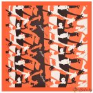60cm silk twill silk deer ladies small square scarf silk scarf scarf