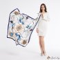 New twill silk silk scarf female voyage sailing large square scarf 130cm seaside vacation shawl scar