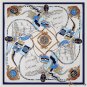 New twill silk silk scarf female voyage sailing large square scarf 130cm seaside vacation shawl scar