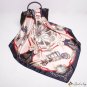 New simulation silk scarf female 0cm satin large square scarf carriage chain abroad small