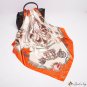 New simulation silk scarf female 0cm satin large square scarf carriage chain abroad small