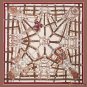 Autumn and winter new silk scarf female retro crown belt twill silk scarf 130cm travel shawl