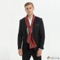 Autumn and winter new male models geometric wave long double-sided scarf business men's neckerchief