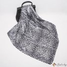 Simulation silk scarf female 90cm satin square scarf leopard print scarf Moslin wrap headscarf