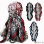 Simulation silk scarf female 90cm square scarf printing new colorful cashew scarf