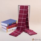 Autumn and winter new silk flow double-sided scarf long business silk scarf male print