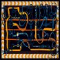 Year silk scarf ladies zebra belt 130cm twill silk printed square scarf shawl