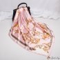 New simulation of silk square scarf women 90 color ding Mother's Day silk scarf ribbon flowers
