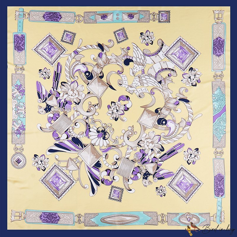 The new new silk scarf women's zodiac pig silk scarf large shawl