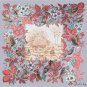 New silk scarf ladies secret garden twill silk simulation silk Muslim headscarf shawl