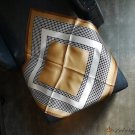 The new small square scarf silk silk silk printed silk polka dot scarf small fresh hair band
