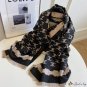 Winter new ladies scarf sweet anti-cold warm orange imitation cashmere shawl