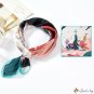 Wind new silk satin small square scarf new 53 simulation silk scarf mountains and rivers neck scarf
