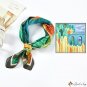 Wind new silk satin small square scarf new 53 simulation silk scarf mountains and rivers neck scarf