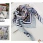 Digital double-sided heterochromatic printing mulberry silk scarf texture square scarf