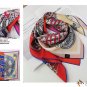 Digital double-sided heterochromatic printing mulberry silk scarf texture square scarf