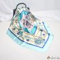 Classic model simulation silk scarf satin 90 square scarf satin print scarf spring decorative shawl