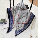 Spring and summer new wind simple retro British simulation silk 70cm square scarf small silk scarf f