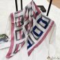 Spring and summer new wind simple retro British simulation silk 70cm square scarf small silk scarf f