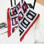 Spring and summer new wind simple retro British simulation silk 70cm square scarf small silk scarf f